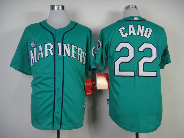 Men Seattle Mariners 22 Cano Green MLB Jerseys